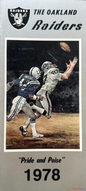 Oakland Raiders 1978 Pride and Poise Football Poster