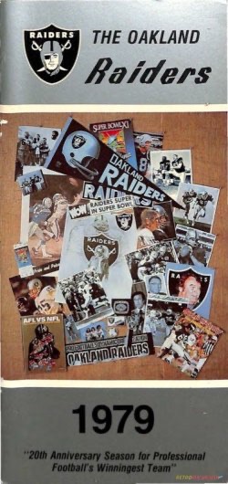 Oakland Raiders 1979 20th Anniversary Collage Poster