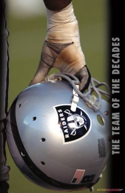 Raiders Football Helmet Action Photo Wall Art