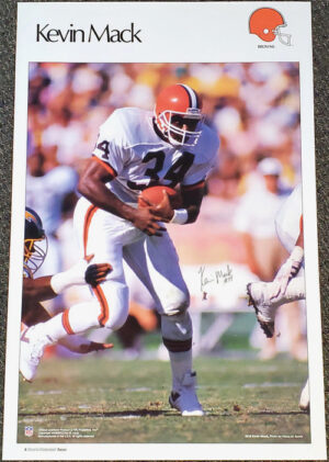 Kevin Mack Cleveland Browns #34 Football Poster