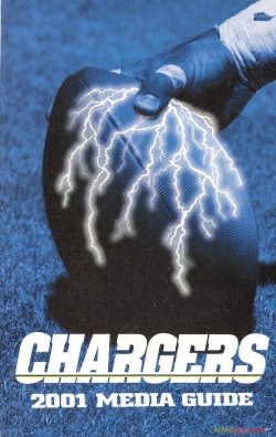 Chargers 2001 Media Guide Football Publication