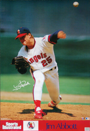 Jim Abbott Angels Pitching Sports Illustrated Baseball Print