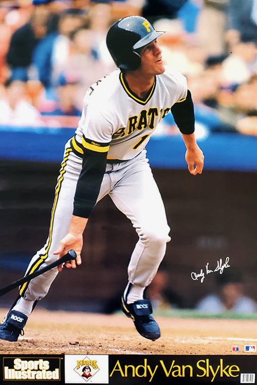 Andy Van Slyke Pittsburgh Pirates Baseball Action Print