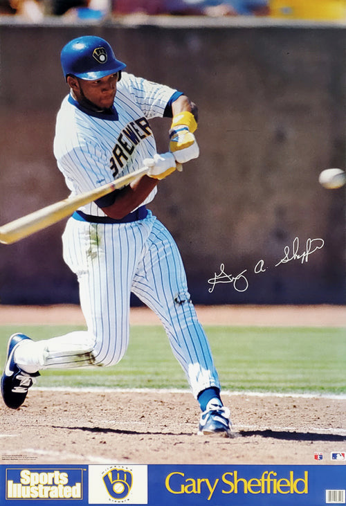 Gary Sheffield Milwaukee Brewers Baseball Action Print