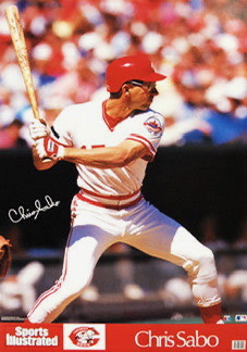 Chris Sabo Cincinnati Reds Baseball Action Print