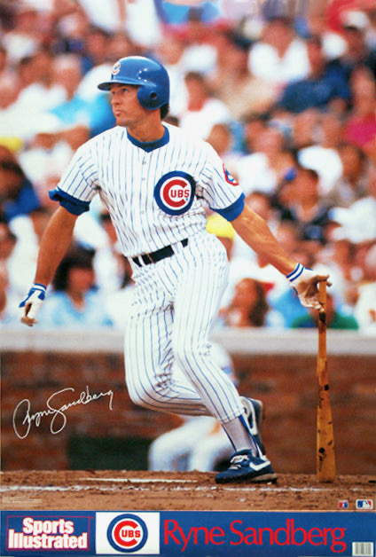 Ryne Sandberg Chicago Cubs Baseball Wall Art Print