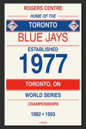 Toronto Baseball Stadium Tribute Poster, 1977–1993