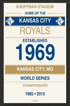 Kansas City Royals Kaufman Stadium World Series Wall Art