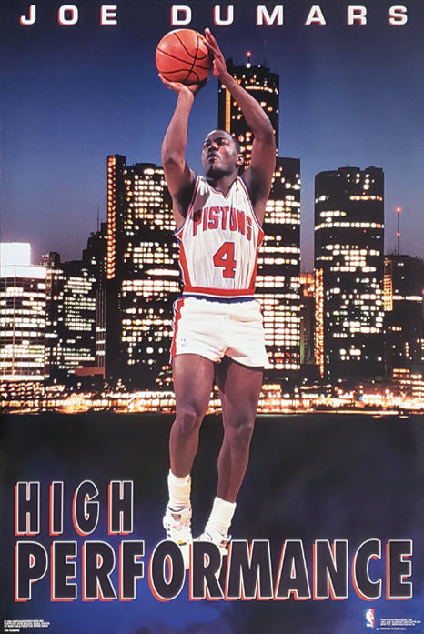 Joe Dumars High Performance Basketball Poster