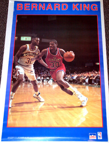 Bernard King Basketball Action Poster