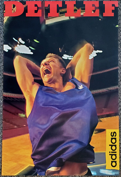 Athlete Celebration Sports Poster with Adidas Branding