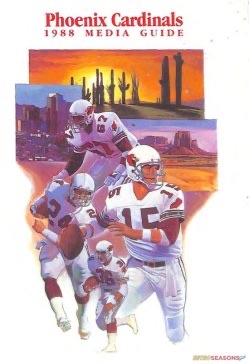 Phoenix Cardinals 1988 Media Guide Football Cover