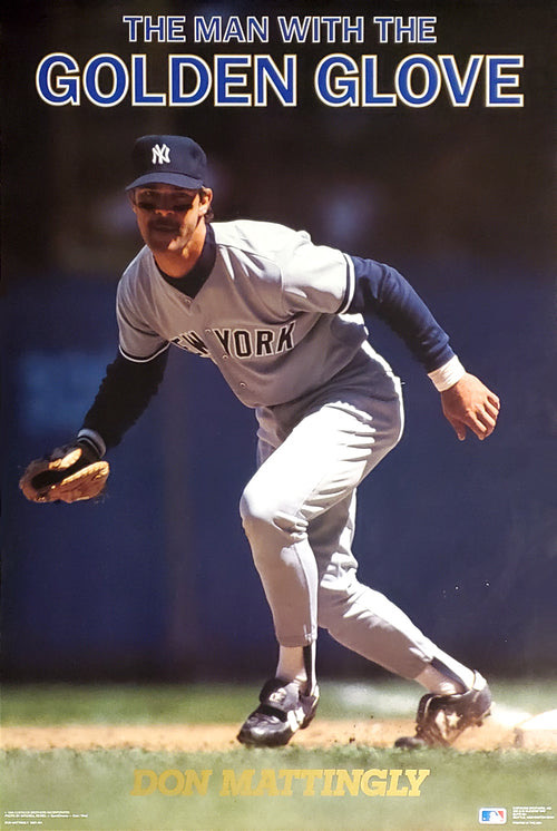 Don Mattingly The Man with the Golden Glove Baseball Poster