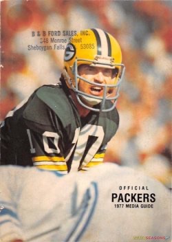 1977 Green Bay Packers Media Guide Cover Print