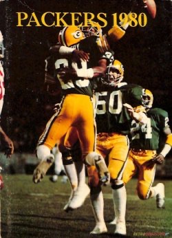 Packers 1980 Green and Gold Football Wall Art