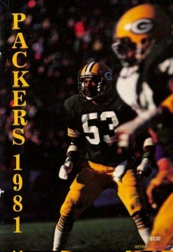 Packers 1981 Football Player Vertical Wall Art