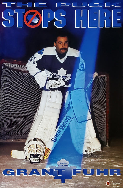 Grant Fuhr Toronto Maple Leafs Goalie Hockey Poster