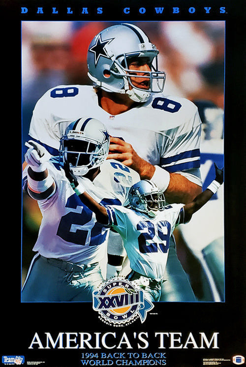 Dallas Cowboys 1994 Back-to-Back World Champions Poster