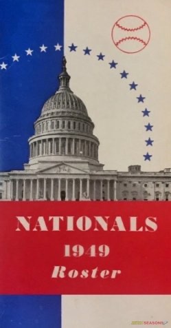 Nationals 1949 Roster Capitol Baseball Print