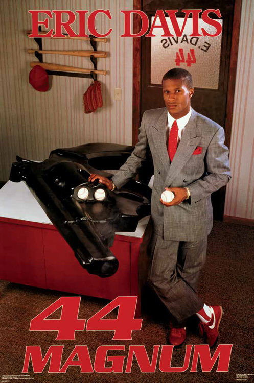 Eric Davis 44 Magnum Baseball Poster