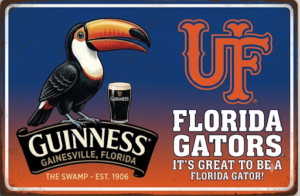 Guinness Florida Gators Toucan Decorative Wall Sign