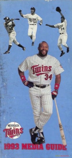 1993 Minnesota Twins #34 Baseball Media Guide Cover Print