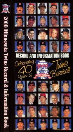 2000 Minnesota Twins Record & Information Book
