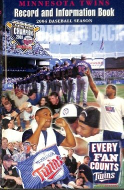 Minnesota Twins 2004 Baseball Season Record & Information Book