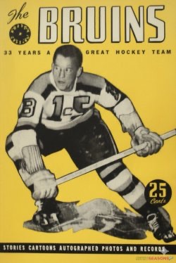 Vintage-Style Bruins Hockey Team Poster Design