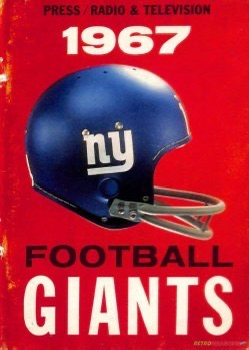 1967 Football Giants Press, Radio & Television Cover Design