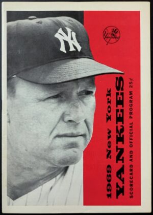 1969 New York Yankees Baseball Program Cover
