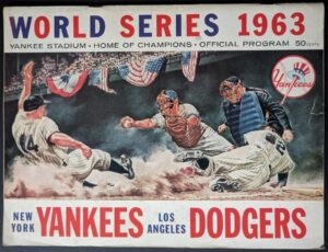 1963 World Series Yankees vs Dodgers Baseball Print