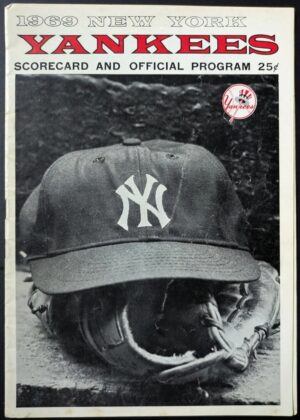 1969 New York Yankees Scorecard and Official Program Cover