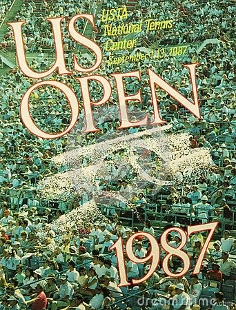 1987 US Open Tennis Tournament Poster Design