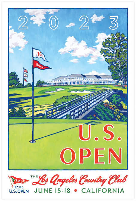 2023 U.S. Open Los Angeles Country Club Golf Poster