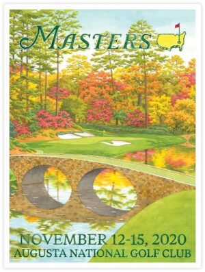 Masters 2020 Autumn Golf Course Poster