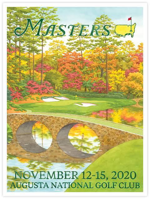 Masters 2020 Autumn Golf Course Poster
