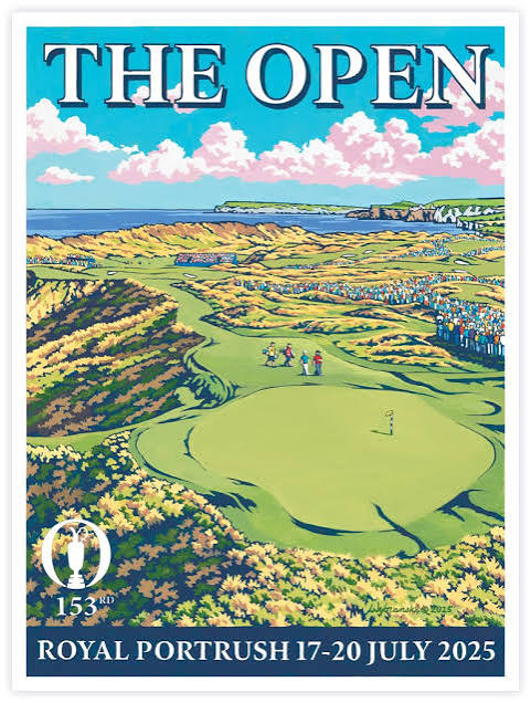 The Open Royal Portrush 2025 Golf Poster