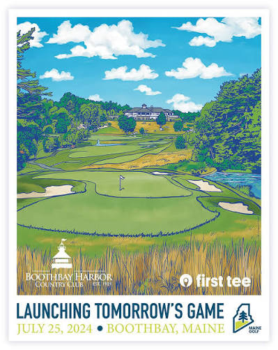 Boothbay Harbor Golf Course Event Poster, July 25 2024