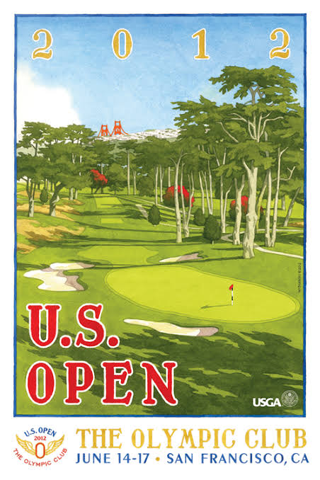 2012 U.S. Open The Olympic Club Golf Poster