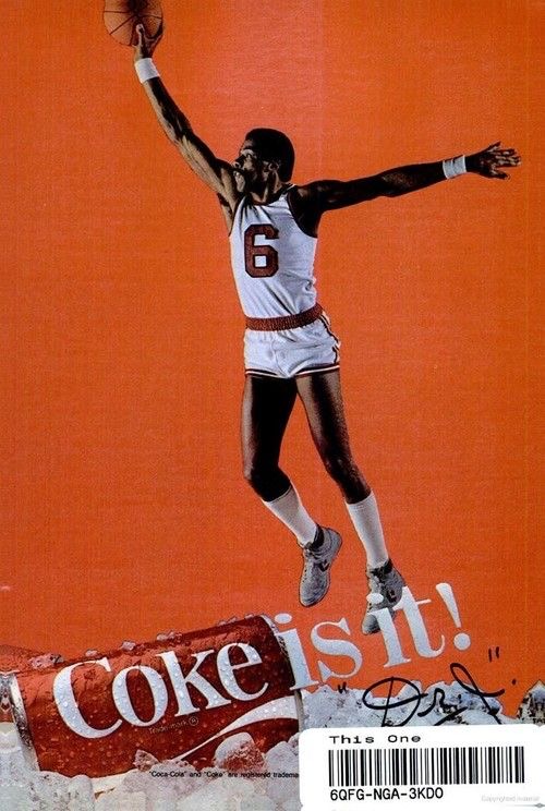 Coca-Cola Basketball Player “Coke Is It!” Poster Design