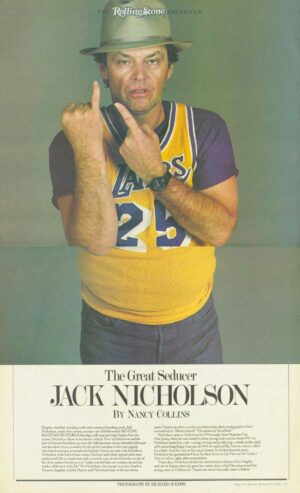 Jack Nicholson “The Great Seducer” Rolling Stone Feature Print