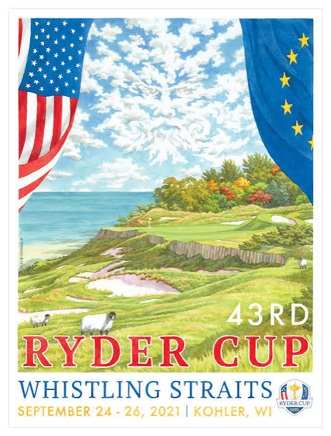 43rd Ryder Cup Whistling Straits 2021 Golf Poster