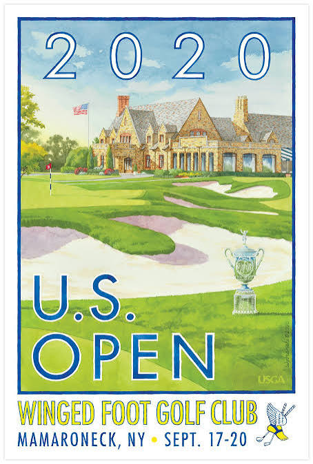 2020 U.S. Open Winged Foot Golf Club Poster