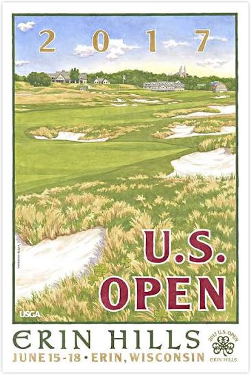 2017 U.S. Open Erin Hills Golf Poster