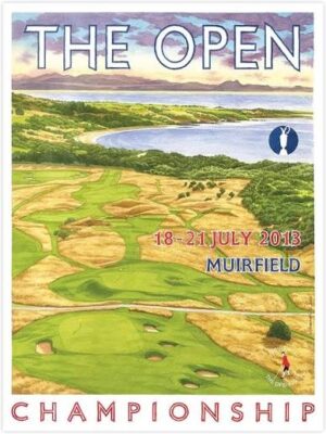 The Open Championship 2013 Muirfield Golf Poster Design