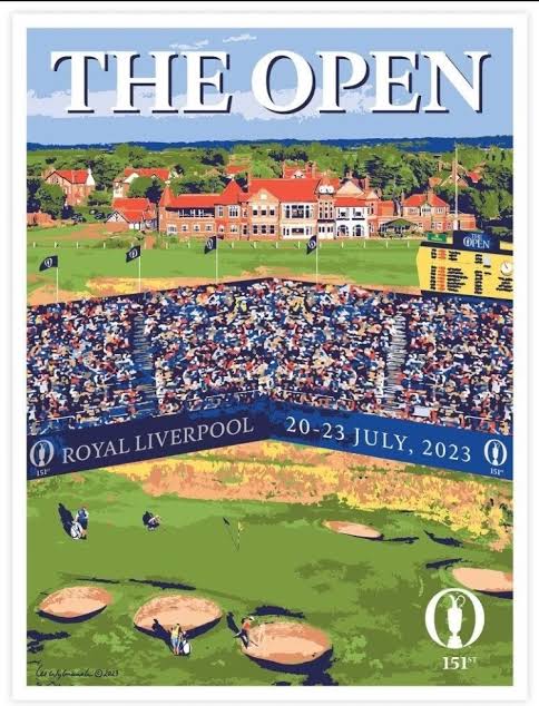 The Open Royal Liverpool 2023 Golf Poster