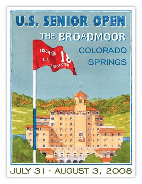 U.S. Senior Open 2008 Broadmoor Colorado Springs Poster