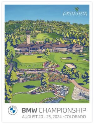 BMW Championship 2024 Colorado Castle Pines Golf Poster