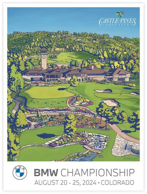 BMW Championship 2024 Colorado Castle Pines Golf Poster